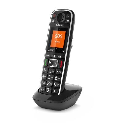 5. Gigaset E720HX Telefon analogowy/DECT Nazwa i identyfikacja dzwoniącego Czarny