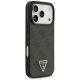 4. Etui Guess Leather 4G Triangle Strass MagSafe na iPhone 17 Pro - czarne