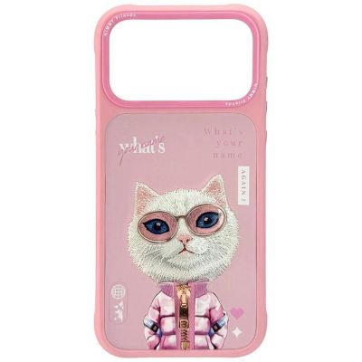 Etui Nimmy Cool&Cute 2.0 Cat na iPhone 17 Pro - różowe