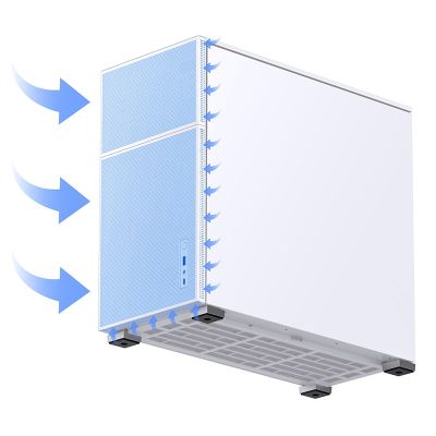 4. Obudowa komputerowa Jonsbo D41 Mesh biała