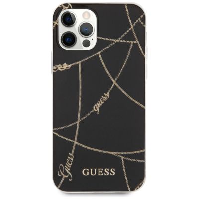 3. Etui Guess Gold Chain Collection na iPhone 12 Pro Max 6,7" - czarne