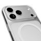 4. Etui Puro Lite Mag TPU+PC kompatybilne z MagSafe na iPhone 17 Pro - przezroczyste z białym pierścieniem