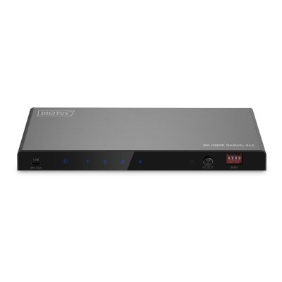 13. Przełącznik HDMI 4x1, 8K/60Hz (4:4:4) z HDR, 48 Gbps, HDCP 2.3, Toslink / Stereo, EDID