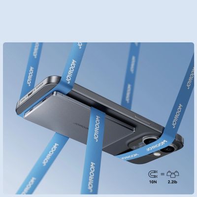 12. Powerbank Joyroom JR-PBM08 5000mAh 20W ultracienki z ładowaniem indukcyjnym - szary