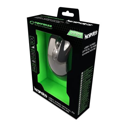 13. ESPERANZA MYSZ PRZEWOD. 7D DLA GRACZY HESPERIS USB-C EGM303