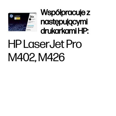 28. Toner HP czarny HP 26X, HP26X=CF226X, 9000 str.