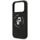 6. Etui Karl Lagerfeld Silicone Karl&Choupette Ring MagSafe na iPhone 18 Pro Max / iPhone 17 Pro Max - czarne