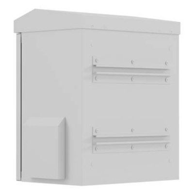 17. SZAFA RACK WISZĄCA 10" HERMETYCZNA IP55 MONTAŻ NA ŚCIANIE/SŁUPIE 320X220X400 SZARA LANBERG (ZŁOŻONA)