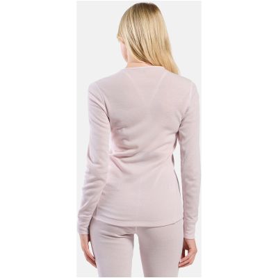 8. Koszulka termoaktywna z długim rękawem damska Odlo ACTIVE WARM BL TOP crew neck l/s różowa