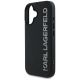 6. Etui Karl Lagerfeld HC 3D Rubber Elongated Glitter na iPhone 16 - czarne