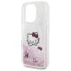 6. Etui Hello Kitty Liquid Glitter Sweet Kitty Bows MagSafe na iPhone 16 Pro - białe