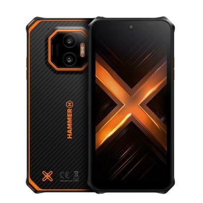 2. Hammer | Energy X2 | Black/Orange | 6.1 " | IPS | 1560 x 720 pixels | Mediatek | Dimensity 6300 | Internal RAM 6 GB | 128 GB | microSD | Dual SIM | 4G | 5G | Main camera resolution 50 MP | Android | 15 | 5000 mAh