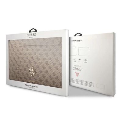 5. Pokrowiec Guess 4G Big Logo na laptopa 13'' - brązowy