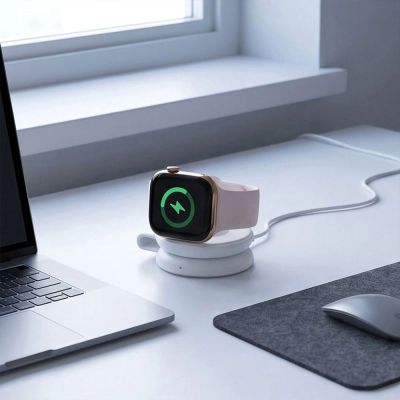 10. Ładowarka bezprzewodowa Tech-Protect A55 2in1 MagSafe 25W QI2.2 + kabel USB-C / USB-C 100 cm - biała