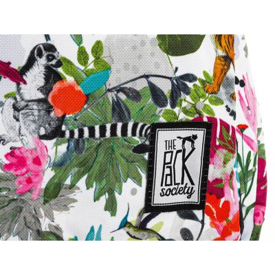 6. PLECAK THE SOCIETY PACK XCLASSIC BACKPACK MULTICOLOR JUNGLE ALLOVER 181CPR702-90