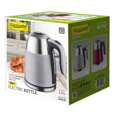 3. Czajnik elektryczny MAESTRO 1,7l MR-051-GREY