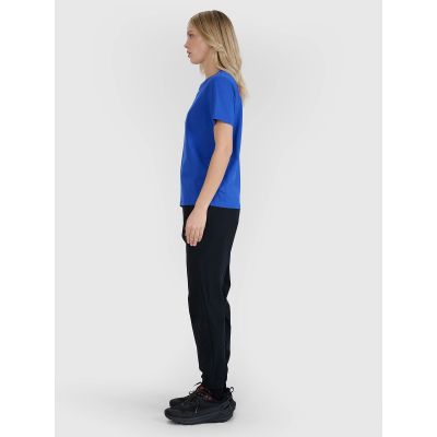 7. T-shirt oversize z nadrukiem damski 4F 4FWSS25TTSHF2238-36S