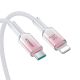 7. Kabel Joyroom S-A42 Crystal-Clear Series 30W USB-C - Lightning 1,2m - biały