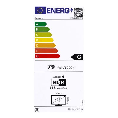 18. Telewizor Samsung UE55U8072FUXXH LED 55'' 4K Ultra HD Tizen Q-Symphony DVB-T2 Czarny (MODEL 2025)