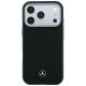 3. Etui Mercedes Leather Semi Wrap Wood Effect MagSafe na iPhone 17 Pro Max / 18 Pro Max - czarne