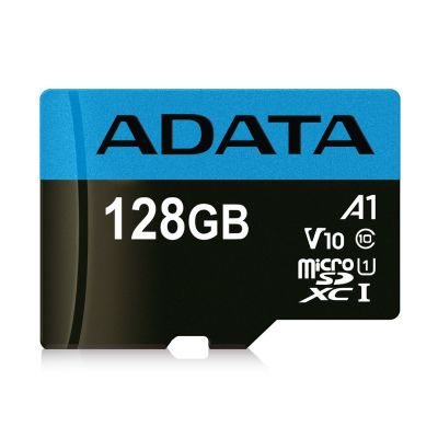 4. Karta pamięci z adapterem ADATA Premier AUSDX128GUICL10A1-RA1 (128GB; Class 10; + adapter)