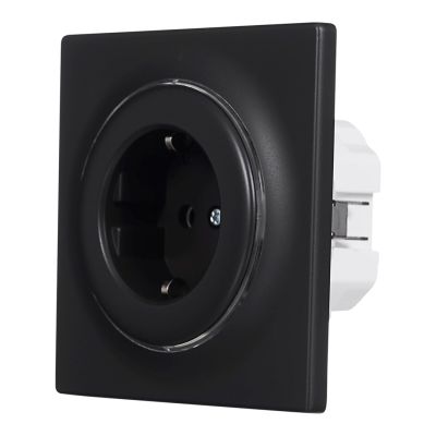 2. Inteligentne gniazdko elektryczne FIBARO Outlet Walli Type F, antracyt (FGWOF-011-8)