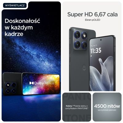 17. Motorola edge 70 17 cm (6.7") Dual SIM Android 16.0 5G USB Type-C 12 GB 512 GB 4800 mAh Szary