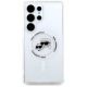3. Etui Karl Lagerfeld Button Karl & Choupette Heads Printed Logo MagSafe Samsung Galaxy S25 Ultra biały