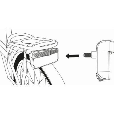 2. TYLNE ŚWIATŁO ROWEROWE 3 LED SMD DUNLOP ZASILANIE DYNAMO