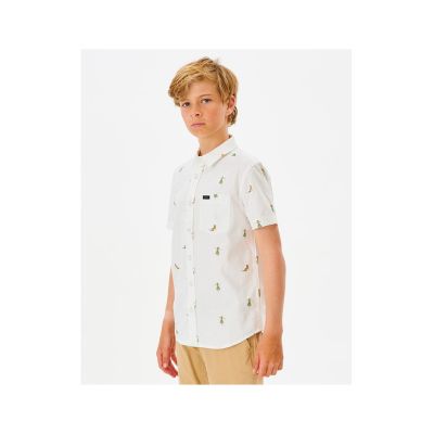 4. Koszula RIP CURL Hula Breach Shirt -Boy biały