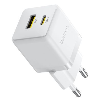 5. Ładowarka sieciowa Baseus Palm 30W USB-C USB-A - biała