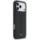 4. Etui Mercedes Leather Laurel Leaves Stripes MagSafe na iPhone 17 Pro Max - czarne