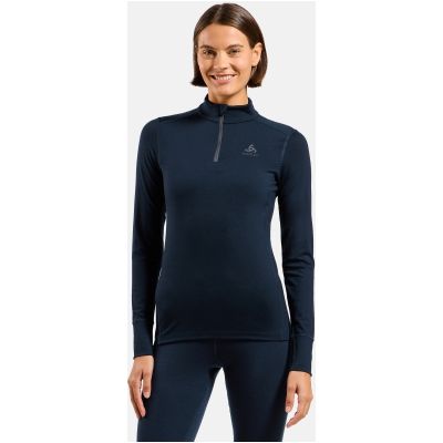 2. Bluza termoaktywna damska Odlo Merino 200 BL Top Turtle Neck LS Half Zip - dark sapphire rozmiar: m