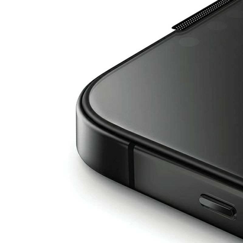 3. Szkło UNIQ Optix Privacy hartowane prywatyzujące na iPhone 15 Pro z aplikatorem