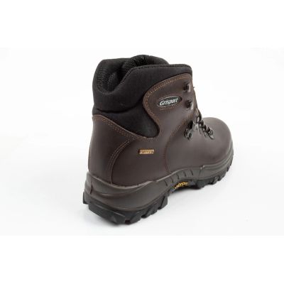 4. Grisport buty męskie trekkingowe Marrone skóra wodoodporne za kostkę