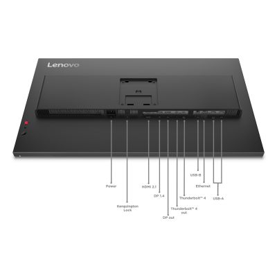 10. Lenovo ThinkVision P32UD-40 monitor komputerowy 80 cm (31.5") 3840 x 2160 px 4K Ultra HD LCD Czarny