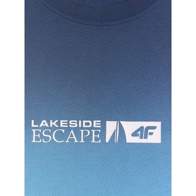 6. T-shirt regular z nadrukiem męski 4F 4FRSS26TTSHM3995-31S