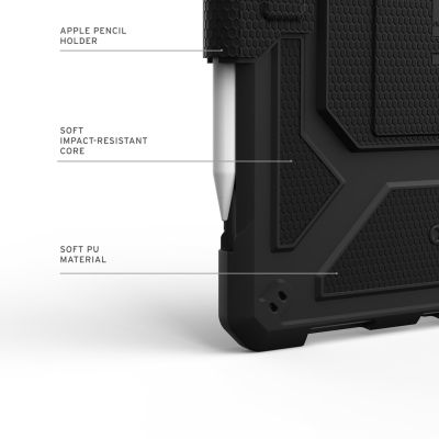 2. UAG Metropolis Tact Armr - obudowa ochronna z uchwytem do Apple Pencil do iPad 10.9" 10 generacja / 11" (A16) (black)