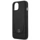 6. Etui Mercedes Leather Urban do iPhone 15 Plus - czarne