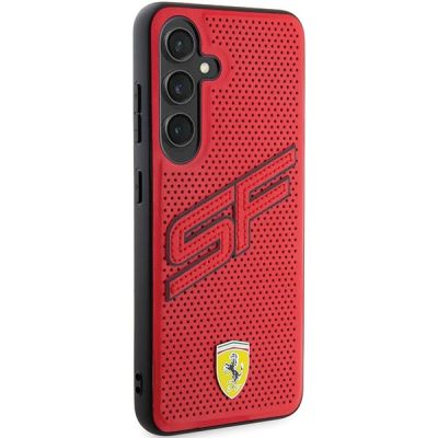 4. Etui Ferrari Big SF Perforated na Samsung Galaxy S24+ - czerwone