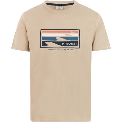 T-Shirt męski PROTEST PRTHanwell beżowy