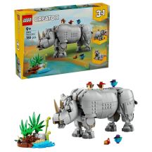 LEGO Creator 3w1 31171 - Dzikie zwierzęta: Dumny nosorożec z ptakami