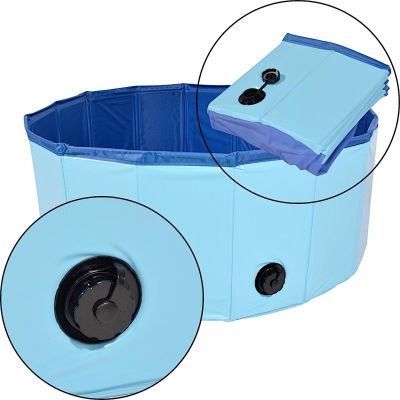 10. BASEN OGRODOWY SKŁADANY DLA PSA 80X30CM SASKA GARDEN