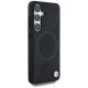 4. Etui BMW Leather Half Textured MagSafe na Samsung Galaxy S25 - czarne