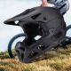 11. Kask rowerowy fullface Wozinsky z odpinanym daszkiem 60-62 cm - czarny