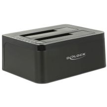 DeLOCK 62661 stacja dokująca do dysków twardych USB 3.2 Gen 1 (3.1 Gen 1) Type-B Czarny
