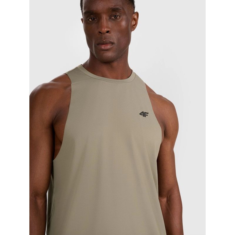 4. Tank top treningowy szybkoschnący męski 4F 4FWAW25TFSLM554-43S