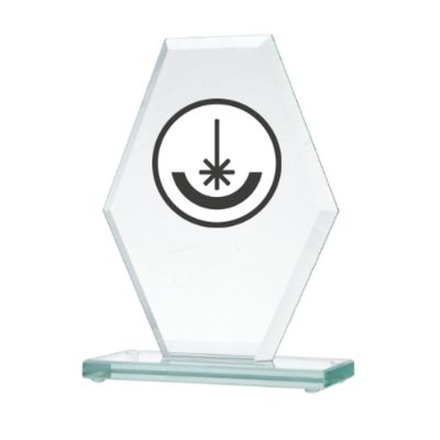 3. Trofeum szklane grawerowane