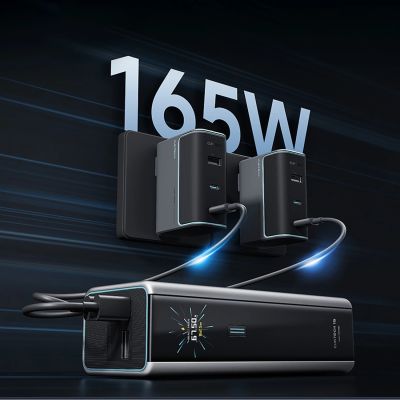 3. Powerbank Cuktech CKPB200UGLGR 210W 20000mAh 2 x USB-C 1 x USB-A - szary