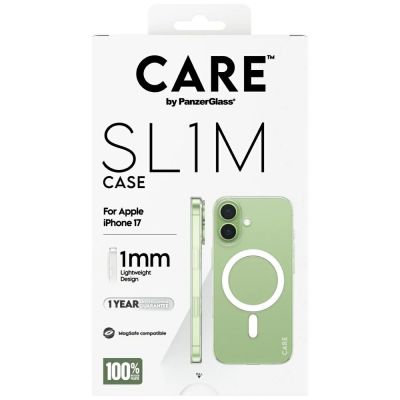 5. Etui CARE by PanzerGlass SL1M MagSafe na iPhone 17 - przezroczyste